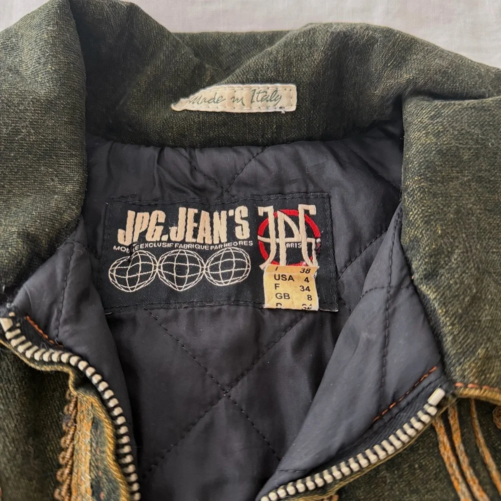 Jean Paul Gaultier Washed Embroidered Denim Jacket - Picture 6 of 8